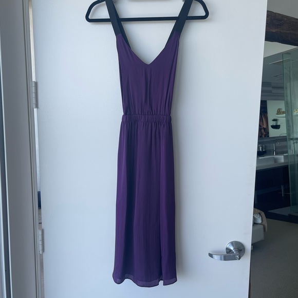 Theyskens Theory Silk Purple Midi Dress 💜 - Picture 5 of 5